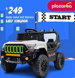 Plaza Vea Baby kingdom auto luna led blanco oferta