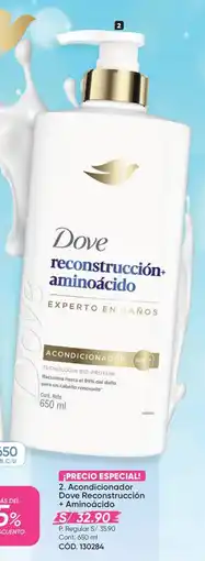 Azzorti Dove acondicionador reconstrucción+ aminoácido oferta