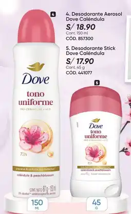 Azzorti Dove desodorante aerosol caléndula oferta