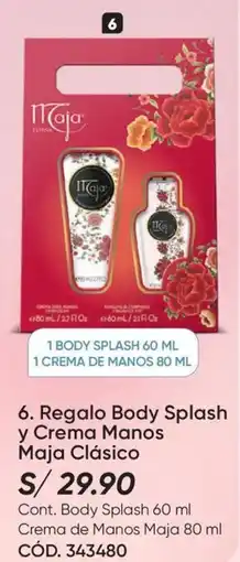 Azzorti Regalo body splash y crema manos maja clásico oferta