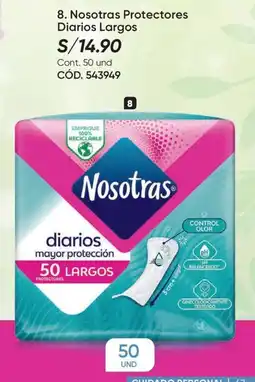 Azzorti Nosotras protectores diarios largos oferta