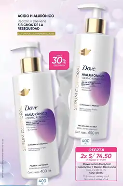 Azzorti Dove sérum corporal hialurónico + dermo renovado oferta