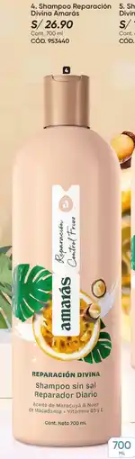 Azzorti Amarás divina shampoo reparación oferta