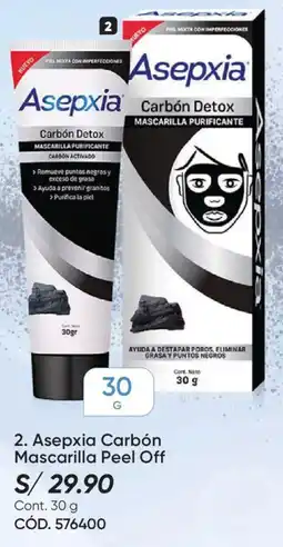 Azzorti Asepxia carbón mascarilla peel off oferta