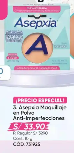 Azzorti Asepxia maquillaje en polvo anti-imperfecciones oferta