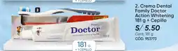 Azzorti Family doctor crema dental action whitening + cepillo oferta