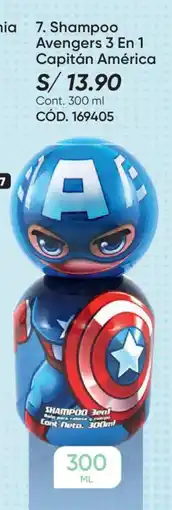 Azzorti Capitán américa shampoo avengers 3 en 1 oferta