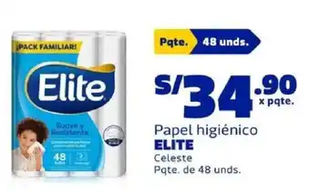 Elite papel higiénico celeste