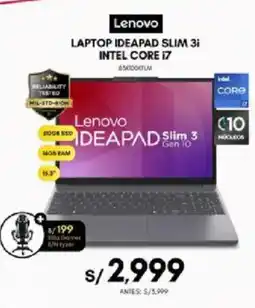 La Curacao Lenovo laptop ideapad slim 3i oferta