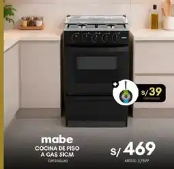 La Curacao mabe cocina de piso a gas 51cm oferta