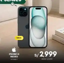 La Curacao Apple iPhone 15 negro oferta