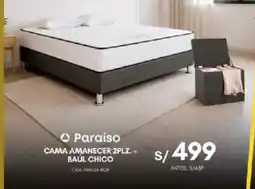 La Curacao Paraiso cama amanecer 2plz. + baul chico oferta