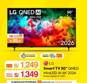 LG Smart TV 50" QNED MiniLED AI 4K 2026