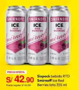 Metro Smirnoff ice red berries oferta