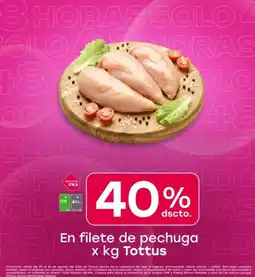 Tottus Tottus filete de pechuga oferta