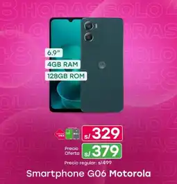 Tottus Motorola Smartphone G06 oferta