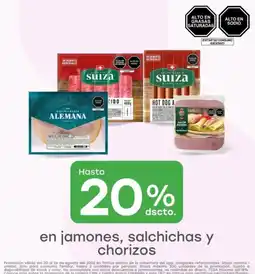 Tottus En jamones salchichas y chorizos oferta