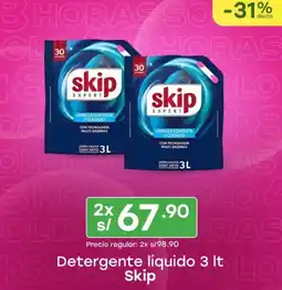 Tottus Skip Detergente liquide oferta