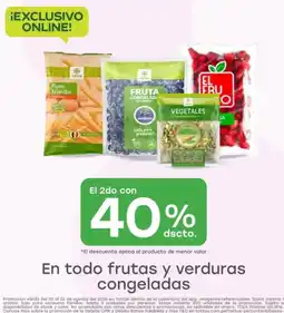 Tottus En todo frutas y verduras congeladas oferta