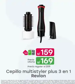 Tottus Revlon cepillo multistyler plus 3 en 1 oferta