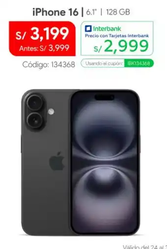 IPhone 16 6.1 128 GB
