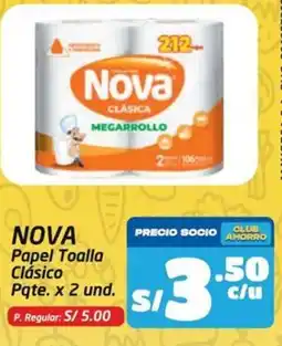 MaxiAhorro Nova papel toalla clásico oferta