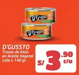 MaxiAhorro D'Gussto trozos de atún en aceite vegetal oferta