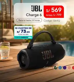 Hiraoka Jbl charge 6 oferta