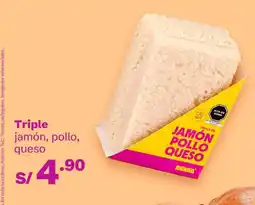 Tambo Triple jamón pollo queso oferta