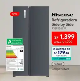 Hiraoka Hisense refrigeradora side by side oferta