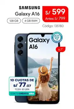 Hiraoka Samsung galaxy a16 oferta