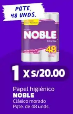 Makro Noble papel higiénico clásico morado oferta