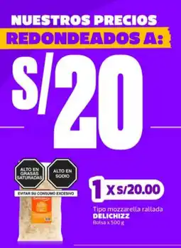 Makro Delichizz tipo mozzarella rallada oferta