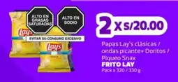 Makro Frito Lay papas lay's clásicas / ondas picante+ doritos / piqueo snax oferta