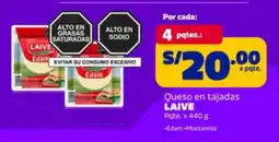 Makro Laive queso en tajadas oferta