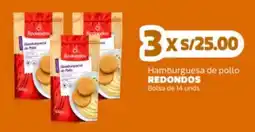 Makro Redondos hamburguesa de pollo oferta