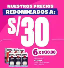 Makro Leche UHT GLORIA oferta