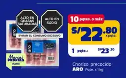 Makro Aro chorizo precocido oferta
