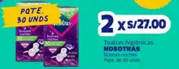 Makro Nosotras toallas higienicas buenas noches oferta