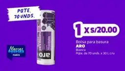 Makro Aro bolsa para basura oferta