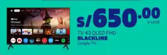 TV 43 QLED FHD BLACKLINE Google TV