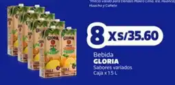Makro Gloria bebida sabores variados oferta