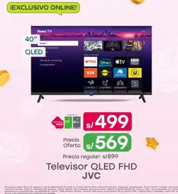 Tottus Televisor QLED FHD JVC oferta