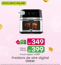 Tottus Oster freidora de aire digital oferta