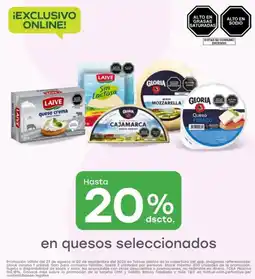 Tottus En quesos seleccionados oferta