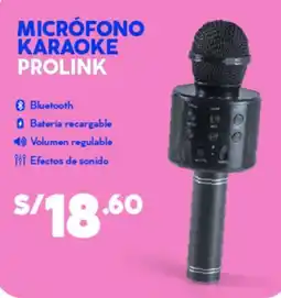 Mass Prolink micrófono karaoke oferta