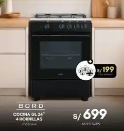 La Curacao Bord cocina gl 24" 4 hornillas oferta