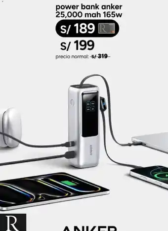 Anker power bank 25,000 mah 165w
