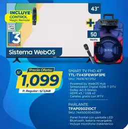 El Gallo Más Gallo Smart tv fhd 43" oferta
