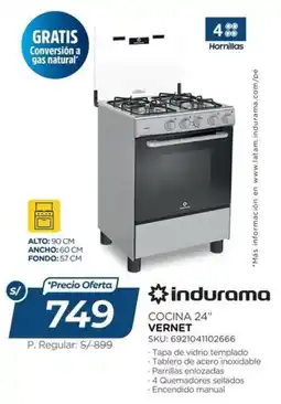El Gallo Más Gallo Indurama cocina 24" vernet oferta